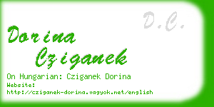 dorina cziganek business card